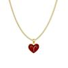 Zodiac Heart Contemporary Necklace With Layered Chain Perfect For Women Fashionable