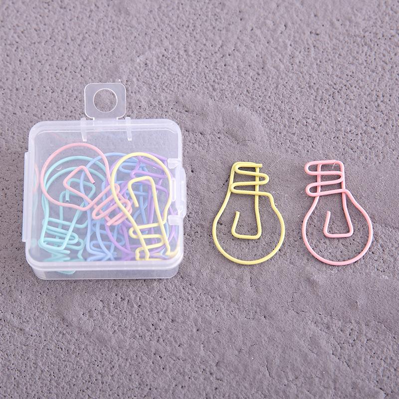 10Pcs Cartoon Planet Paper Clips, Colorful Star Shape Metal Bookmarks for Office School Supplies, Cute Organization Accessories