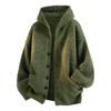 Men's New Hooded Men's Solid Color Knitted Sweater Long Sleeve Thickened Warm Bottom Knitted Thread