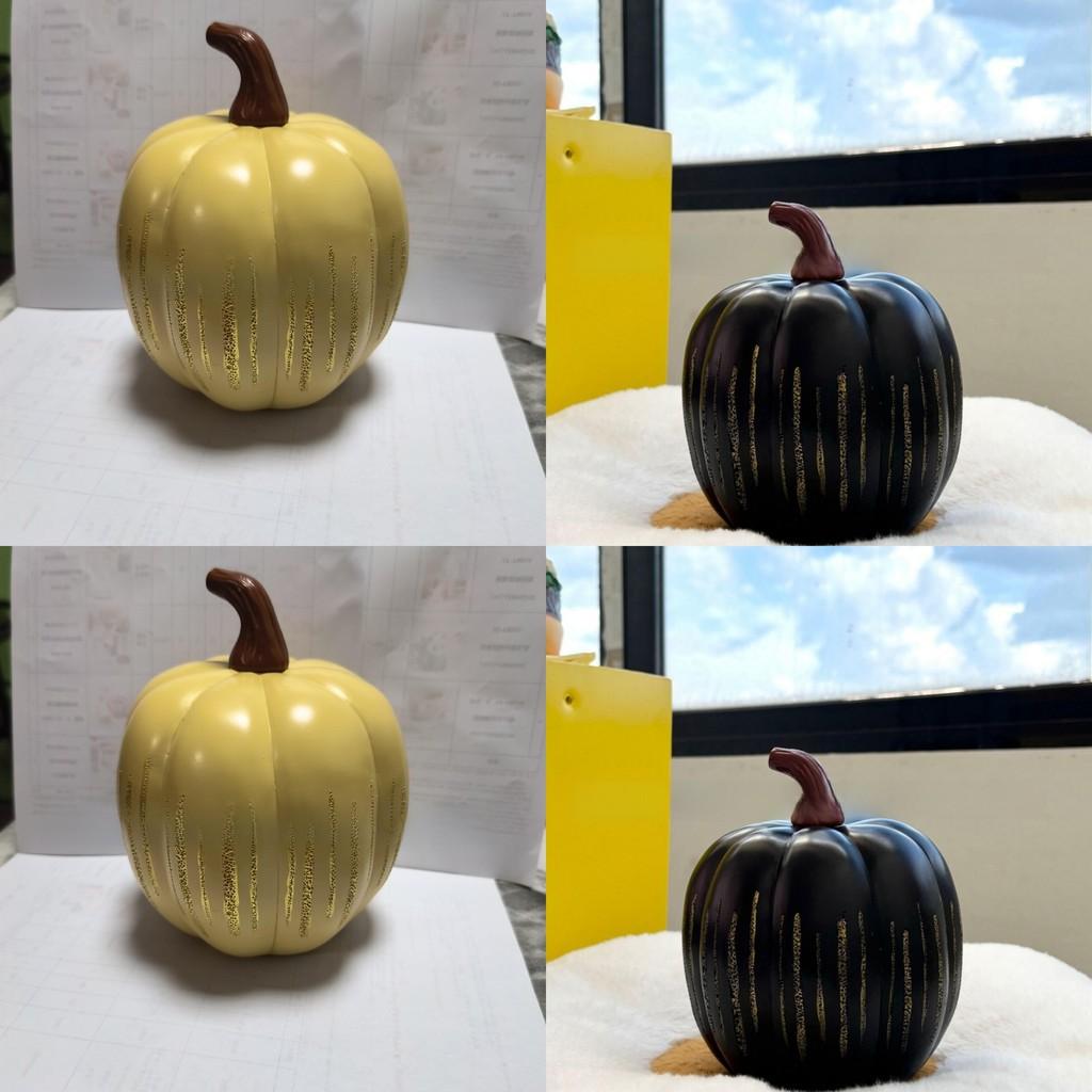 Halloween Led Light Starry Night Pumpkin Resin Decor With Creative Design For Party And Home Atmosphere