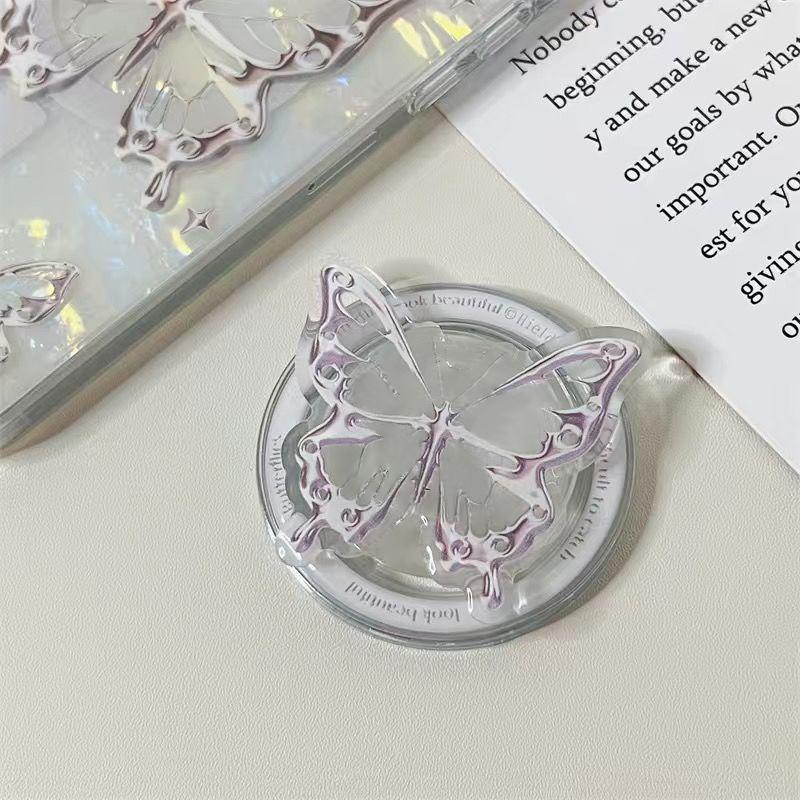 

Korean Cute Cartoon Rabbit Magnetic Holder Grip Tok Griptok Phone Stand Holder Support For iPhone For Pad Magsafe Smart Tok