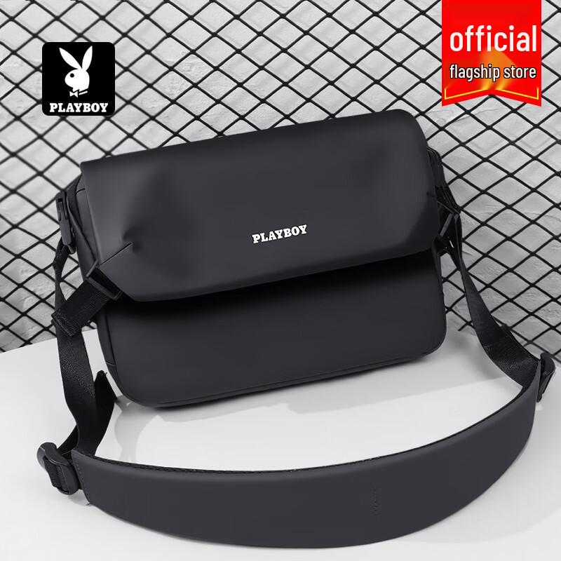 Playboy Men's Casual Business Fabric Messenger Bag
