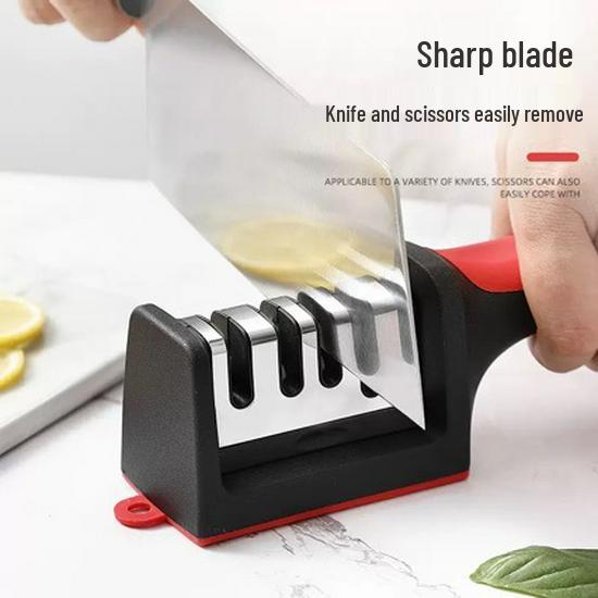 Four-Stage Multifunctional Knife and Scissors Sharpener - Quick Edge Tool for Household Kitchens