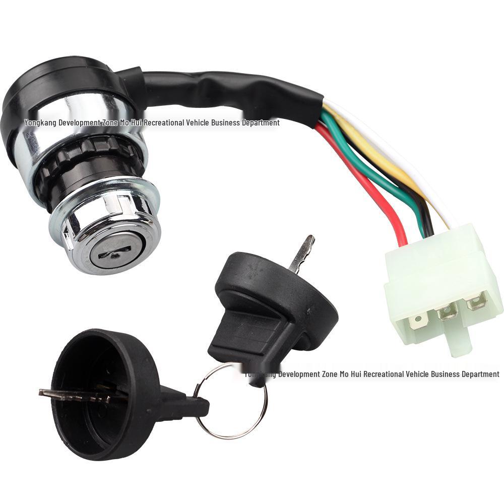ATV Beach Kart Off-Road Motorcycle Five-Pin Ignition Key Lock Switch