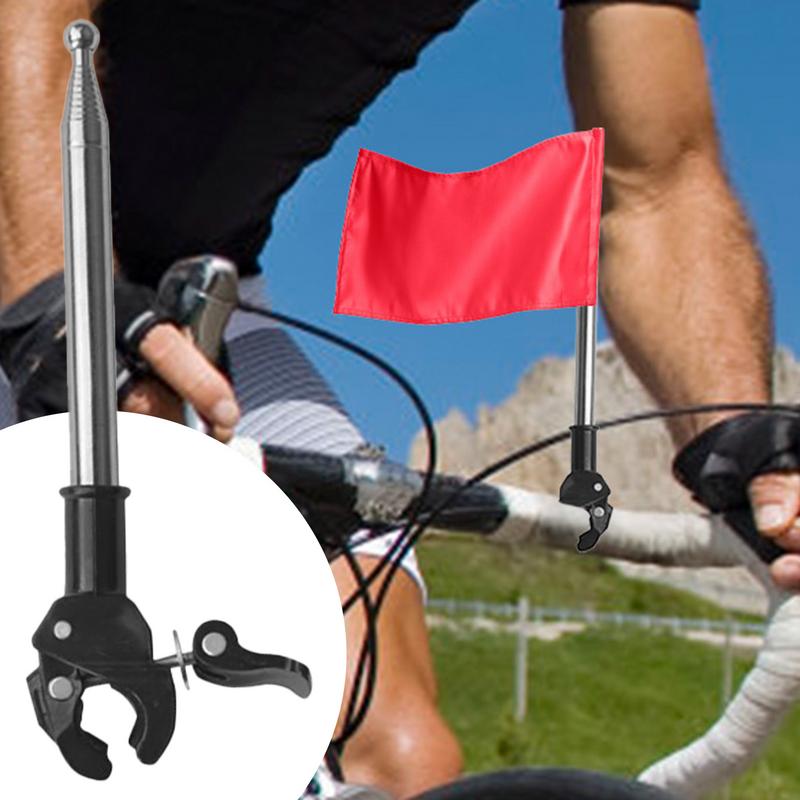 Stable Car Flag Pole Outdoor Flag Pole Bracket Base Flag Pole Display Holder  Car Handlebar Decor Bicycle Motorcycle Flagpole