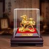 Yousheng Goldenes Pferd Figur Bringt Glück Reichtum Chinesischer Stil Pferdestatue Fengshui Dekoration Heim Büro Schreibtisch Ornament