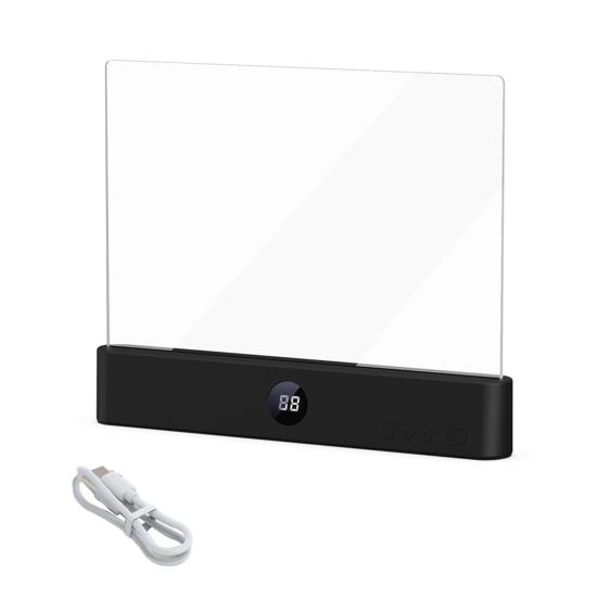 

LED Page Reading Light Rechargeable Flat Book Lights with Smart Timer And Automatic Shut-Off Stepless Dimming Lamp for Eye Protection чорний