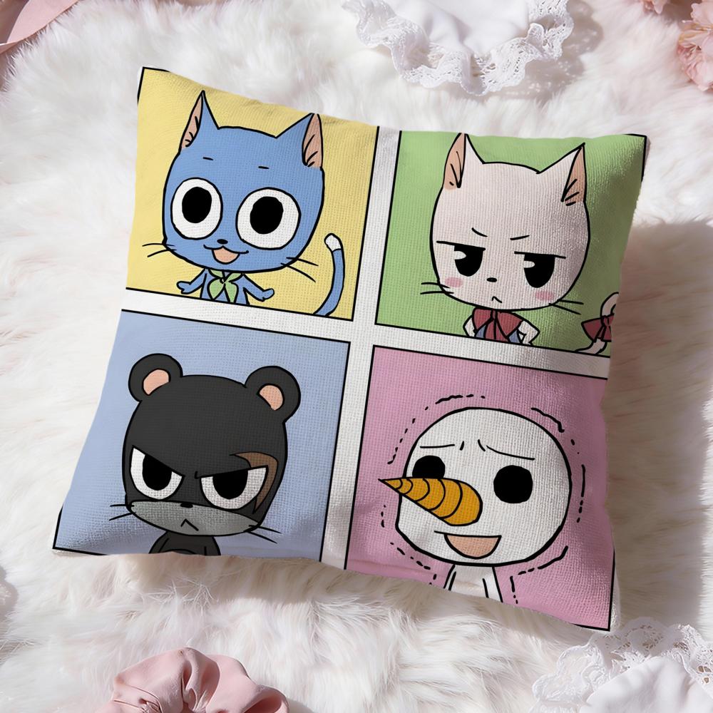 f-FAIRY TAIL anime Cushion Cover Premium Comfort Reversible Pillow Cove -Two in One Design for Any Room & Car Interior