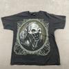 Vintage Grunge Hybrid T Shirt Sz L Black Benjamin Franklin Wearing a Bandana