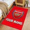 Arsenal F.c. Customize Your Name Floor Rug Office Rug Suitable for Playrooms Living Rooms Foyer Decorate room Anti-slip Rug Decorate Offices