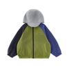 Girls' Lightweight Color-block Hooded Waterproof Windbreaker