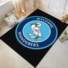 Wycombe Wanderers Logo Carpet suitable as a non-slip mat for the living room or bedroom sofa