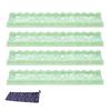 1/4Pcs Mahjong Rack with Magnetic Pusher & Storage Bag, Scalloped Acrylic Mah Jongg Tile Holder Pusher Bar, Gift for American Mahjong Players