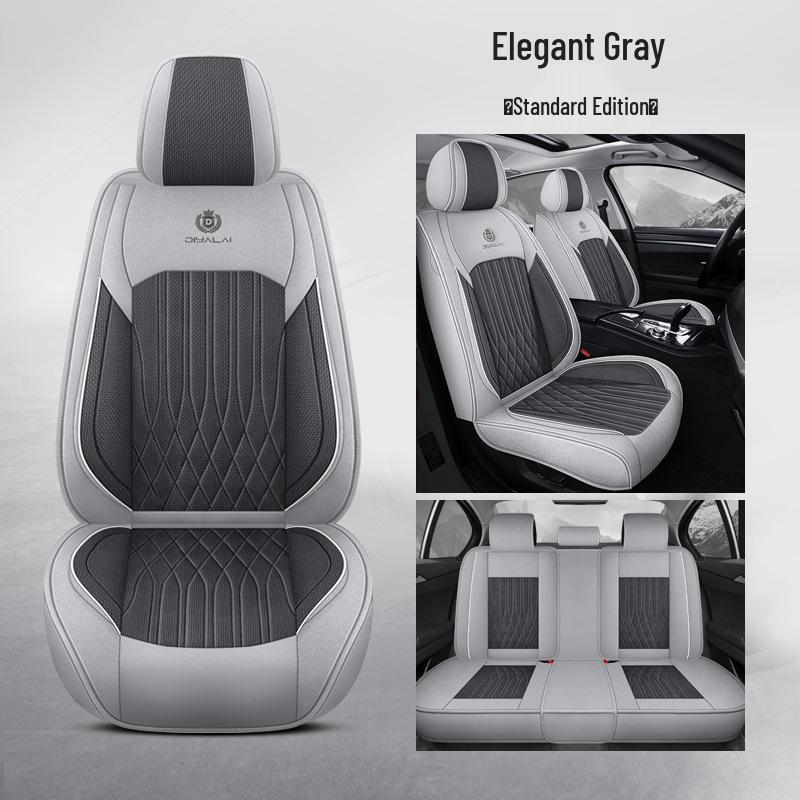 Universal Full Surround Car Seat Covers for All Seasons, Business Style, Five-Seater Coverage