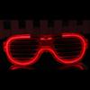 LED Light-up Flashing Glasses: Square, Heart-shaped, Venetian Blind Styles