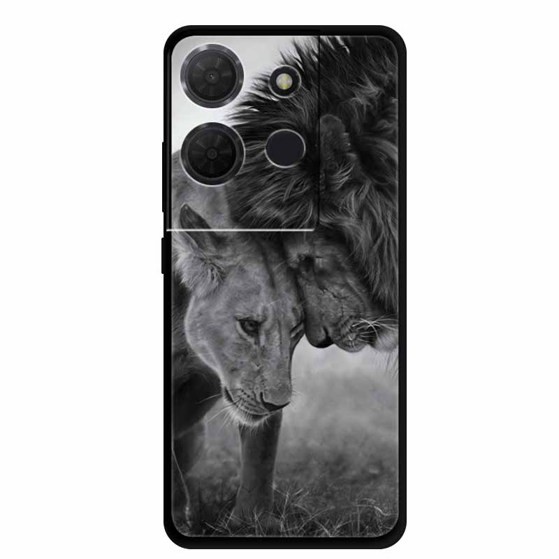 Cover For TCL 503 TPU Silicone Phone Case Flower Blossoms Para Capa Bumper Funda TCL503 Soft Protector Fashion Shockproof Bumper