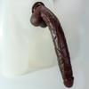 Black Giant Super Soft Super dlouhý anální kolík Dildo pro ženy Ruční masturbátor pro ženy Sexuální hračky pro dospělé