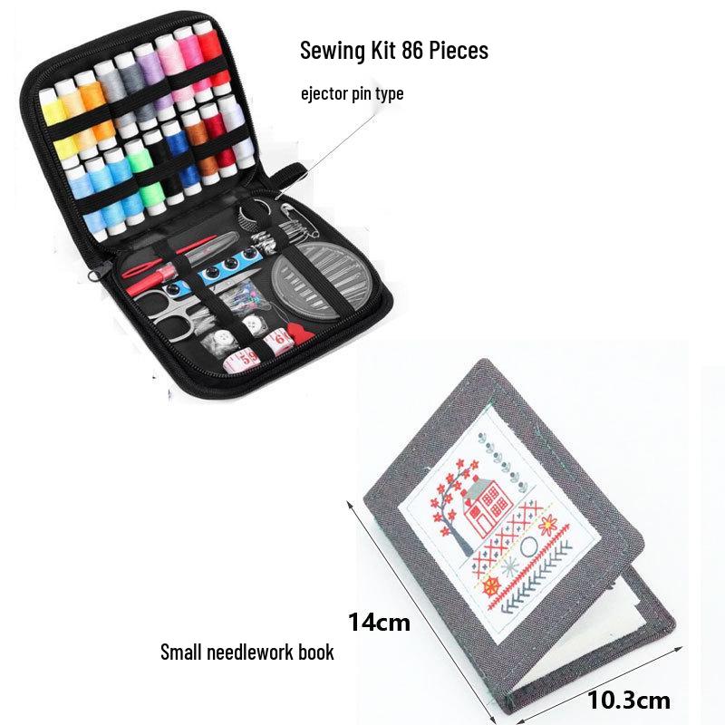Portable Needle and Thread Kit - Home DIY Sewing Tool Set, Household Sewing Box