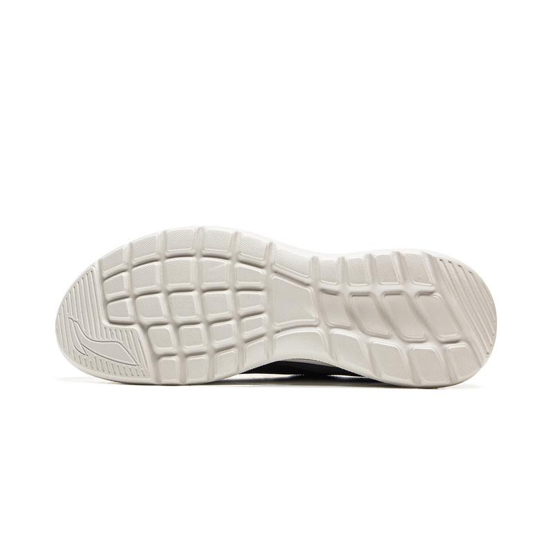 Li-Ning Fashionable Comfortable Versatile Trendy Shock Absorbing Wear Resistant Breathable Low Top Casual Running Shoes Men sneaker Black ARSV071-2