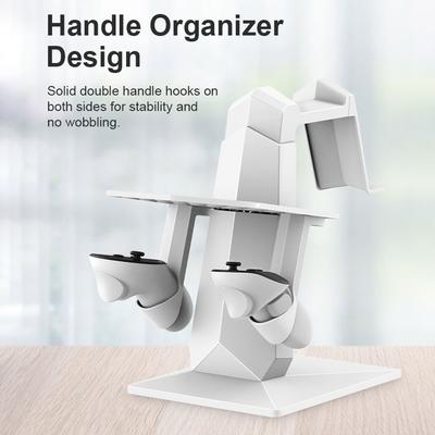 VR-Headset & Controller Ständer Desktop Stabiler Controller Headset Halter Rutschfest Verstellbar für Meta Quest 3 VR Zubehör
