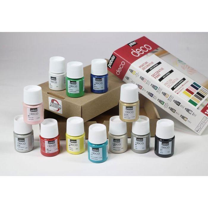 Set of 12 Multi-surface Water-based Paints - 12 X 20 Ml