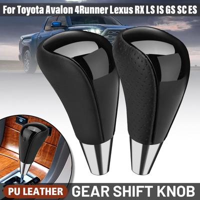AT Auto Schaltknauf Perforiertes PU Leder Schalthebel Schalthebel Stick Für Toyota Corolla Camry Für Lexus IS GS LS RX ES