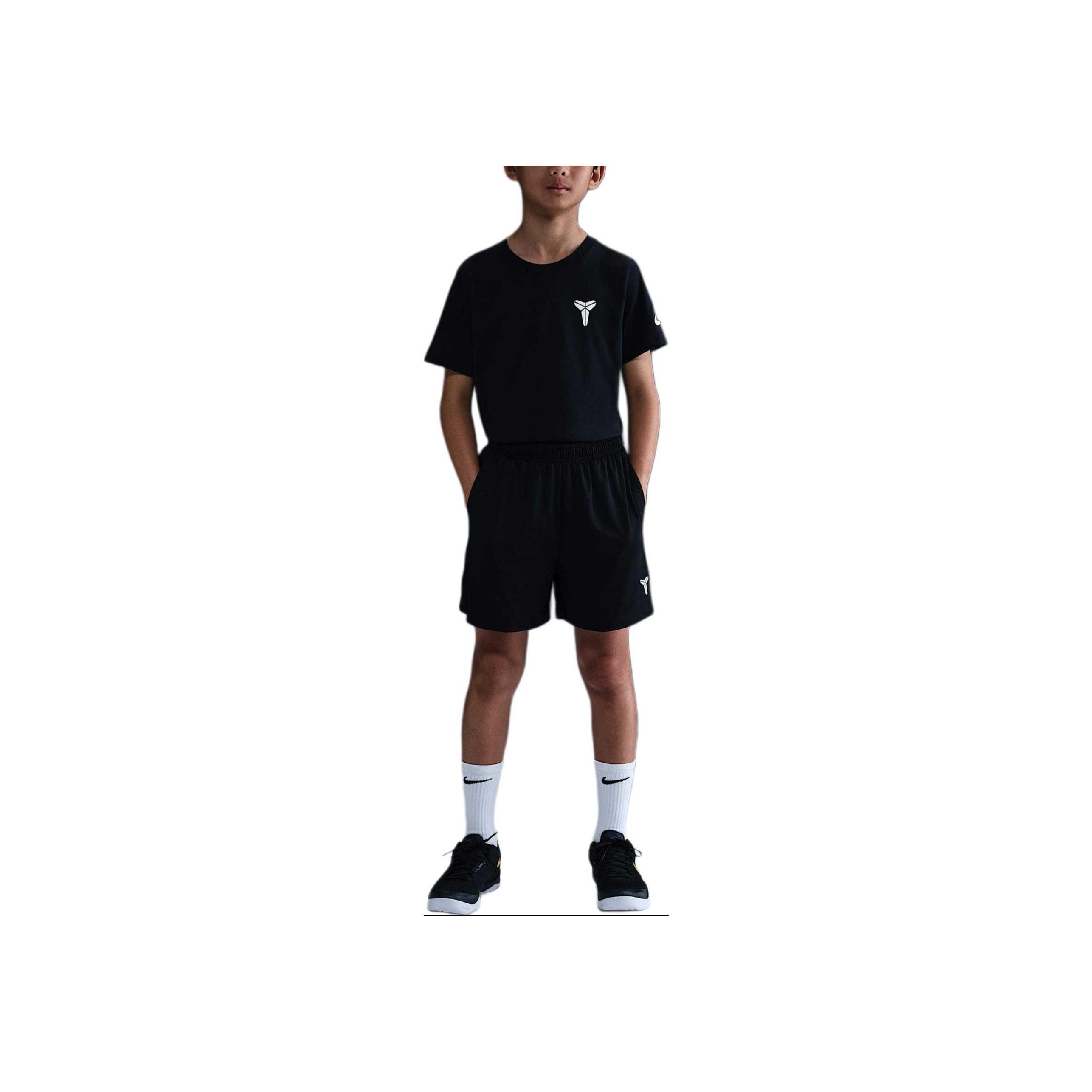

Nike Dri-Fit Casual Simple Comfortable Skin-Friendly Shorts Kids Shorts Black White HJ1005-010 L
