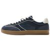 Pu Lace-Up Vintage Low-Top Sneakers Men Sneakers Dark-Blue 2253520402