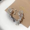 Elegant Butterfly Ear Cuff Sparkling Zircon Women Ear Loop Crystal Clip Earrings  Versatile Jewelry