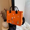 Leather women's bag  monochromatic  zipper  women's shoulder bag  beach bag  waterproof bags  new fashion