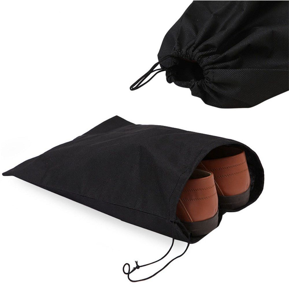 

5 PCS Travel Carry Sack Non-woven Storage Pouch Protector Container Drawstring Shoes Bag