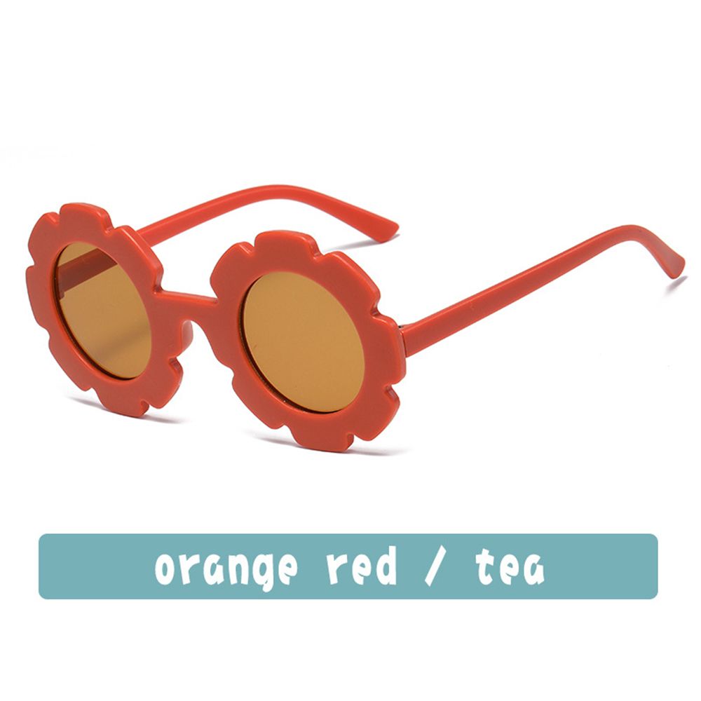 Boys And Girls Trend Outdoor Product Eyewear Vintage Children Sunglasses Sun Glasses Flower Shape