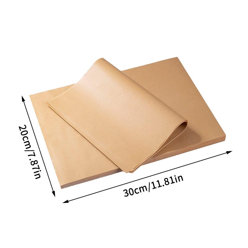 100Pcs Baking Paper Non-stick Parchment Baking Sheet For Oven Air Fryer Grilling Mat Paper Food Wrapping Paper Baking Tool