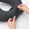 MUJI Fluffy Neck Dark 34 x 33 84475498 Cushion, Gray, Approx. cm,