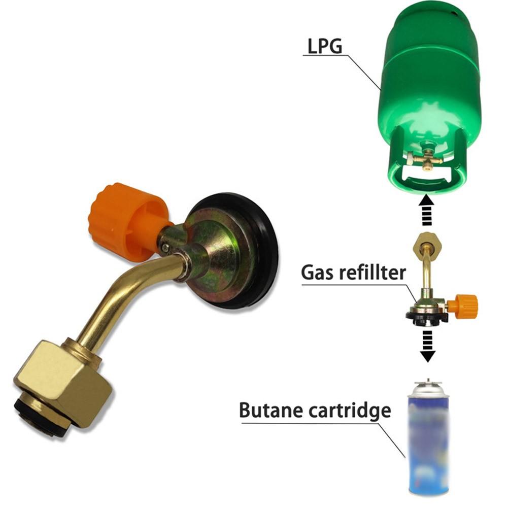 Adaptateur Réchaud Camping Cuivre – Convertisseur Cylindre Plat Vers GPL Standard – Robuste & Étanché