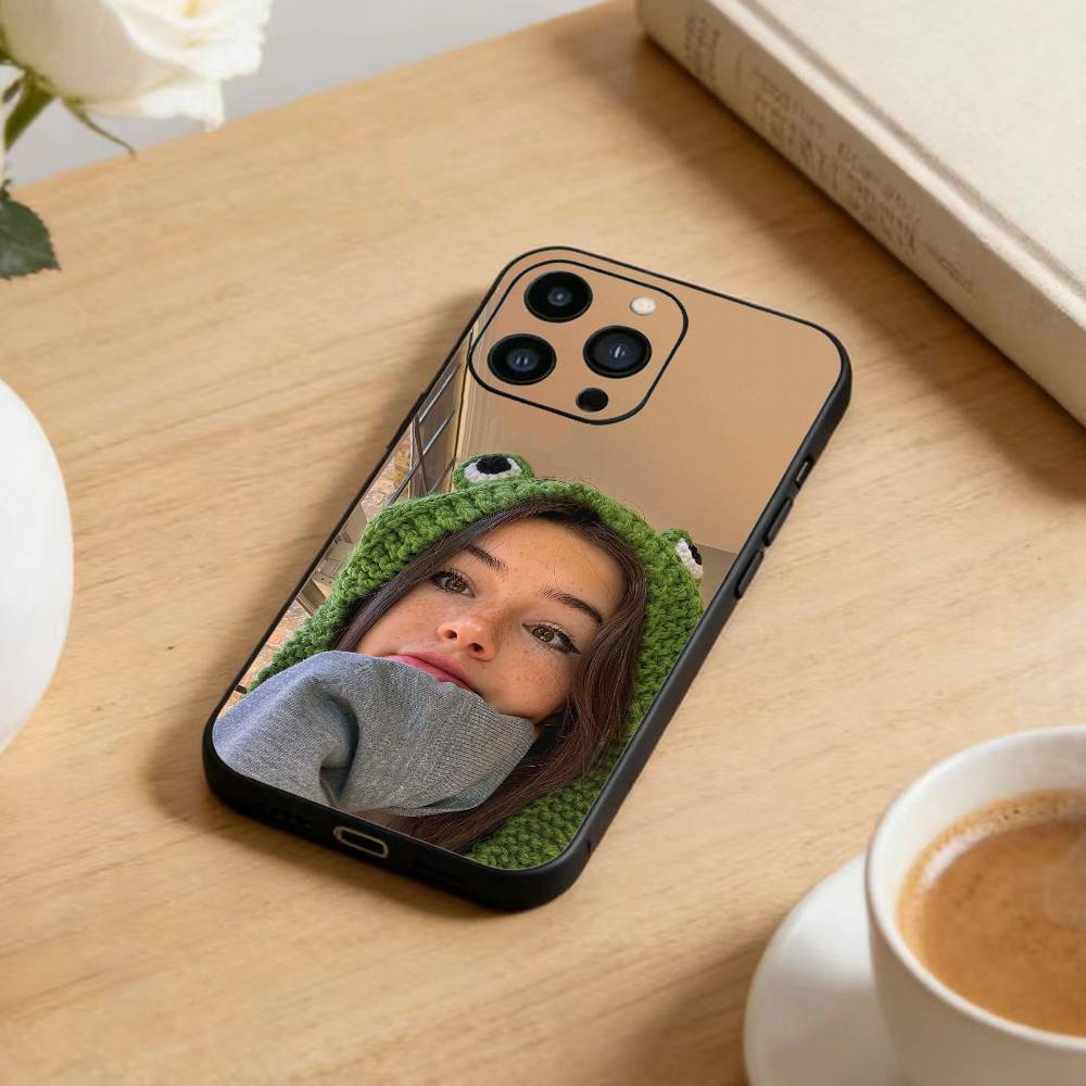 C-Emily  Bader  Phone Case For iPhone 17 16 15 14 13 12 Max Plus Silicone Black Cover