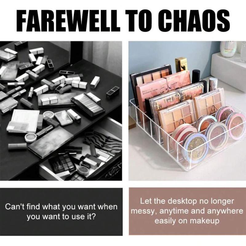 Eyeshadow Palette Organizer Clear Makeup Organiser Eyepowder Storage Tray Lipstick Holder Drawer Cosmetics Organizer For Women