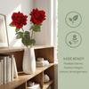 Real Touch Artificial Rose Flower Handmade Faux Rose Branch Simulation Big Rose  Teacher's Day