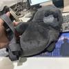 Thickened Cute Seal Shoulder Pouch Soft Adorable Cartoon Seal Handbag Lightweight PP Cotton Crossbody Bag Gifts