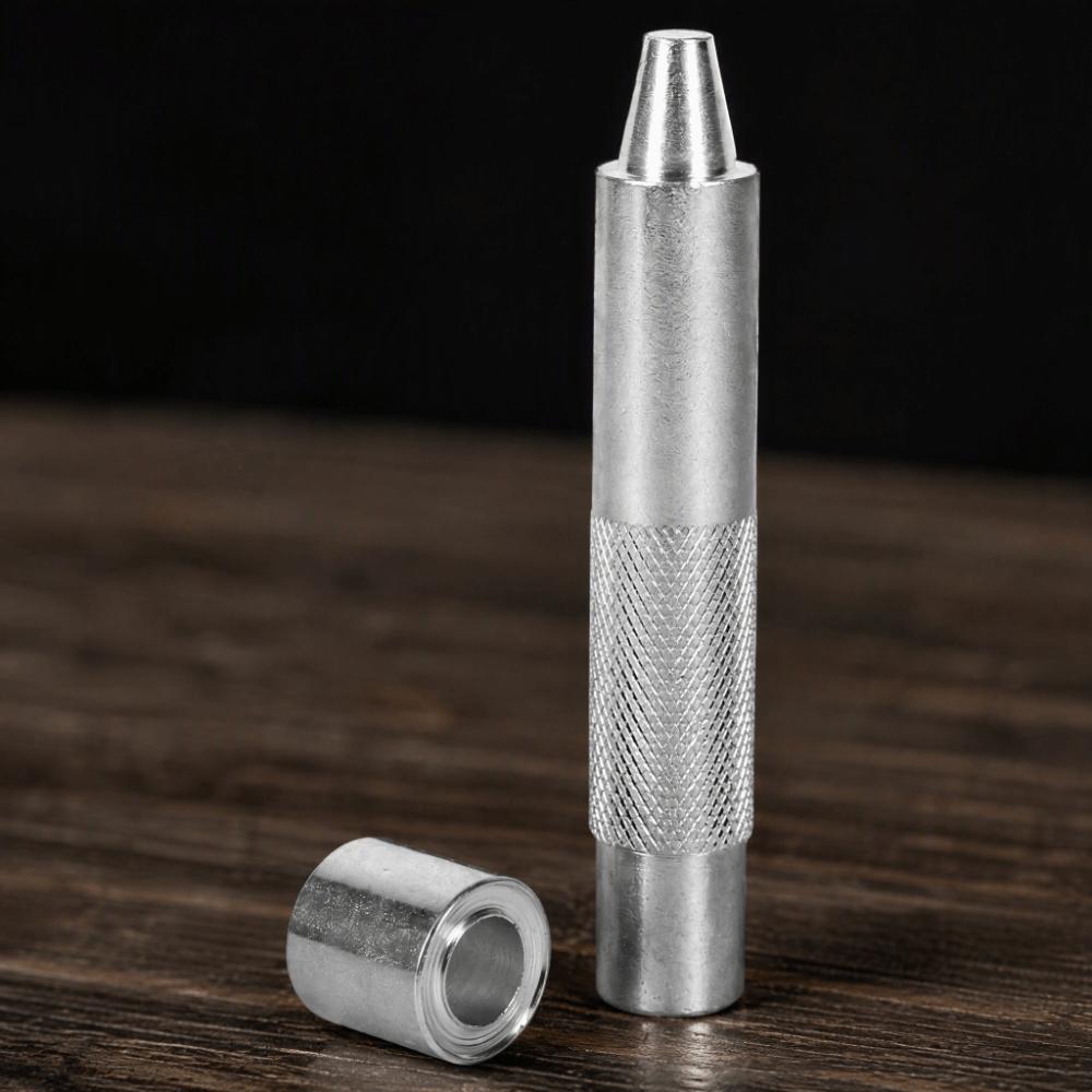 Strumento a Punzone per Occhielli Finitura Argento 1000# 12mm 1200# 14mm Kit Inseritore per Occhielli Set Matrici 1400# 17mm Punzone per Foro Occhielli per Tende
