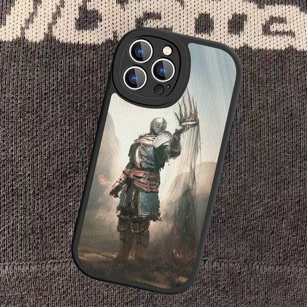 

Game D-Dark S-Souls Phone Case For iPhone 16 15 14 13 12 11 Pro Max Plus Leather Shockproof Cover iphone X