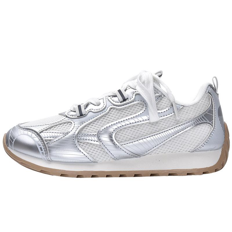 Nowe gorące wyprzedaże nowe oddychające buty codzienne na grubej podeszwie wszechstronne buty sportowe z siateczki 2385