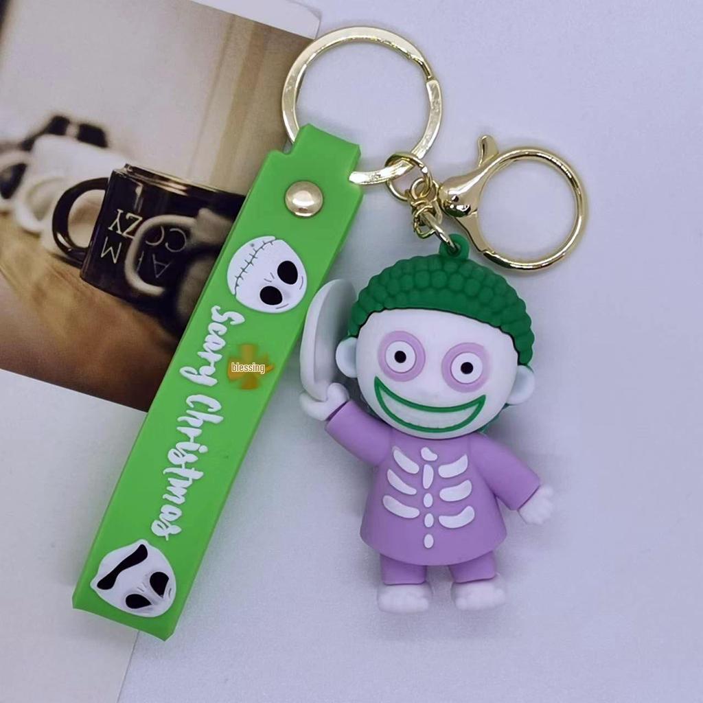 Creative Cartoon Nightmare Before Christmas Keychain Pendant - Doll Accessories for Bag and Car