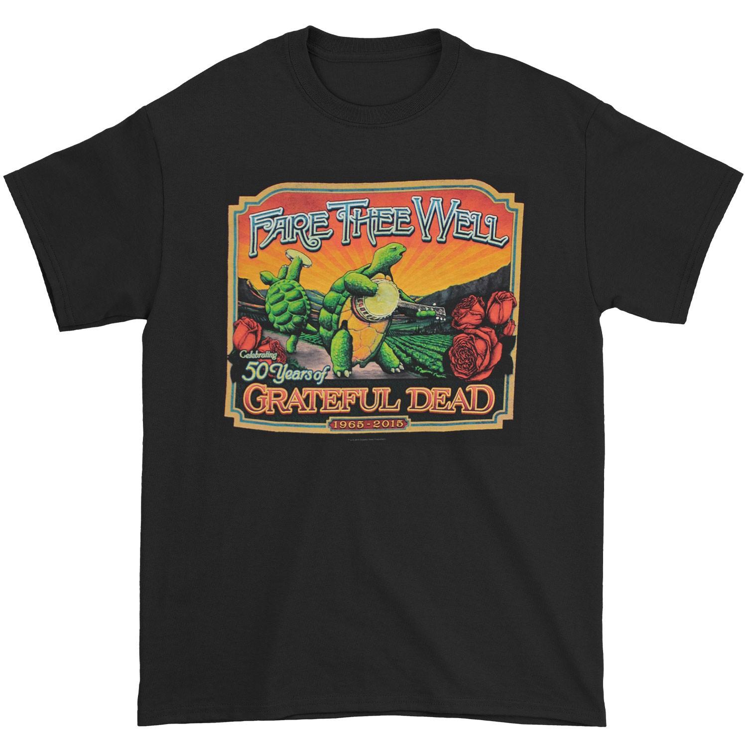 Men s Grateful Dead Terrapin Turtles 2015 Tour Tee T-shirt XXXX-Large Black S