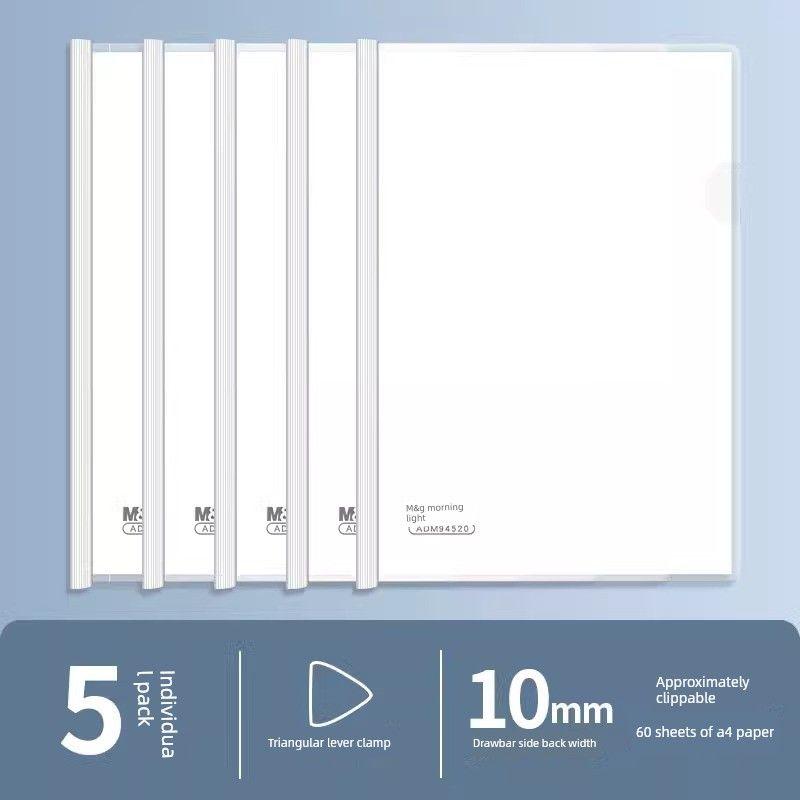 Report Cover Plastic Brochure Folder Resume Paper Folder Students' Supplies Book Cover Book Clip File Bag Storage Clip File Category Folder Wholesale
