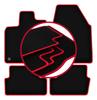 Velour Floor Mats with Red Edge For: Nissan Qashqai J10 I Crossover (2006-2013)