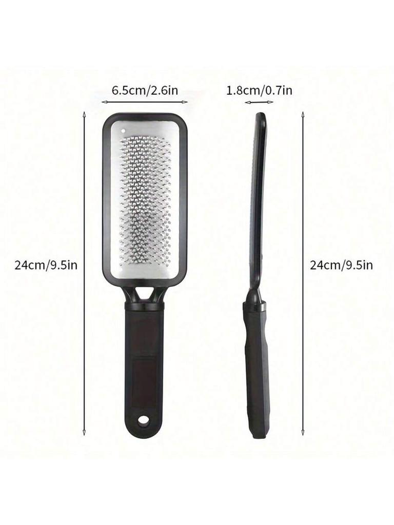 1/2pcs Stainless steel foot file, foot scrubber, foot file to remove calluses and dead skin, a must-have foot file