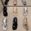 Franska gao högklackade kilklackar flip-flops skor dam sommarplagg med kjol strass muffinbotten coola tofflor dam