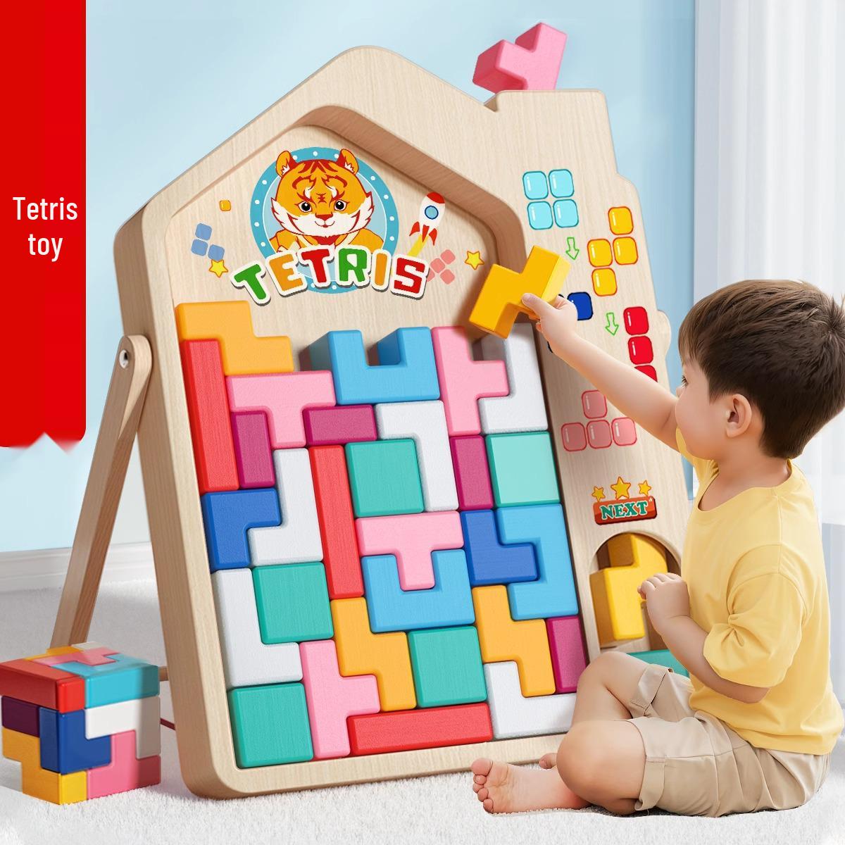 

Игрушка-головоломка «Тетрис»: Тренировка мозга для детей 3-6 лет