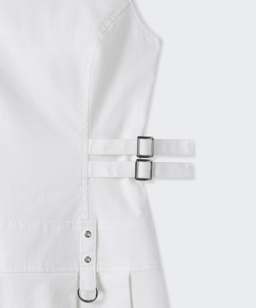 Musinsa Standard Woman [Unbound Girl] Women'S Pleated Mini Dress [White]